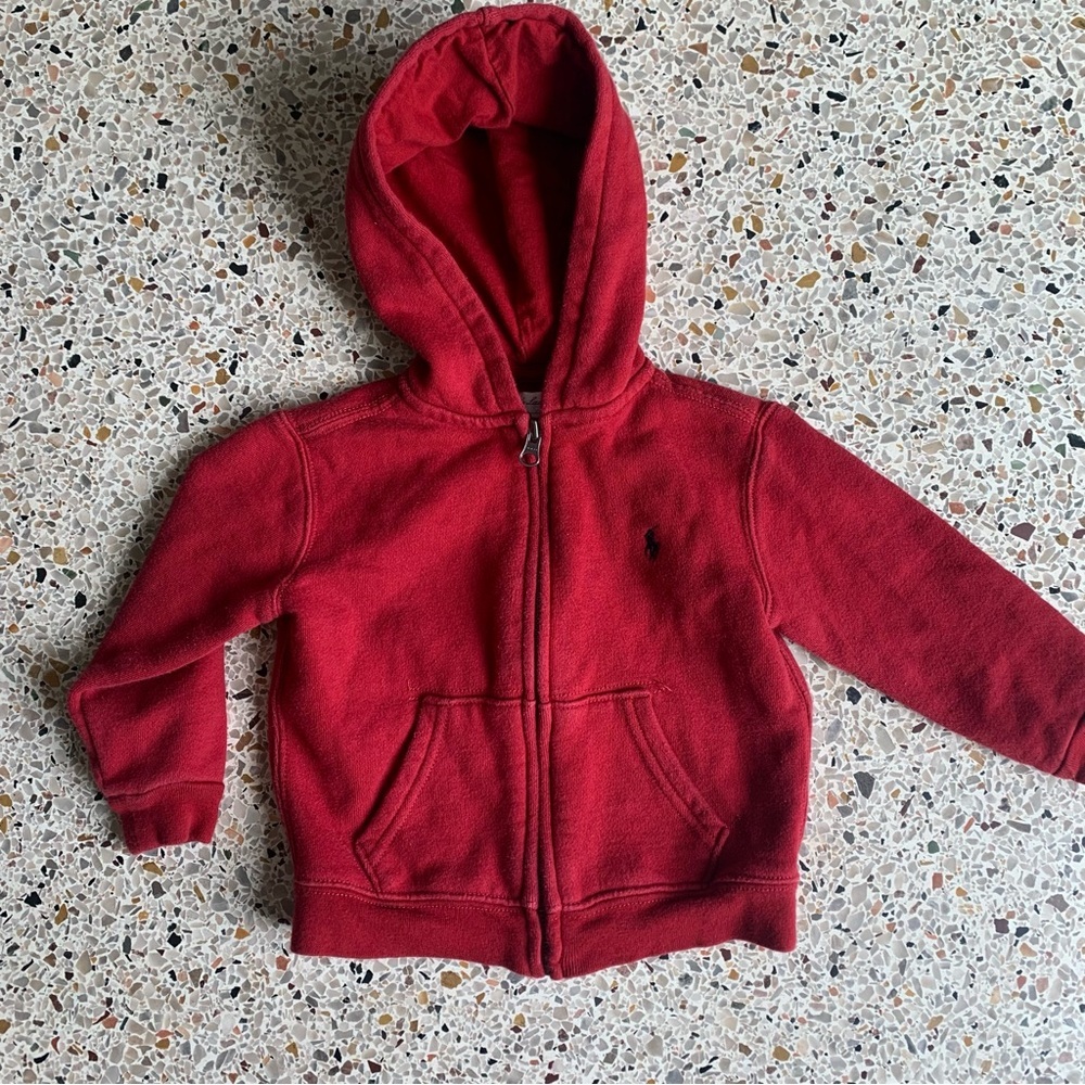 Ralph Lauren Polo Toddler Red Kids‎ Hoodie Size 24 Months